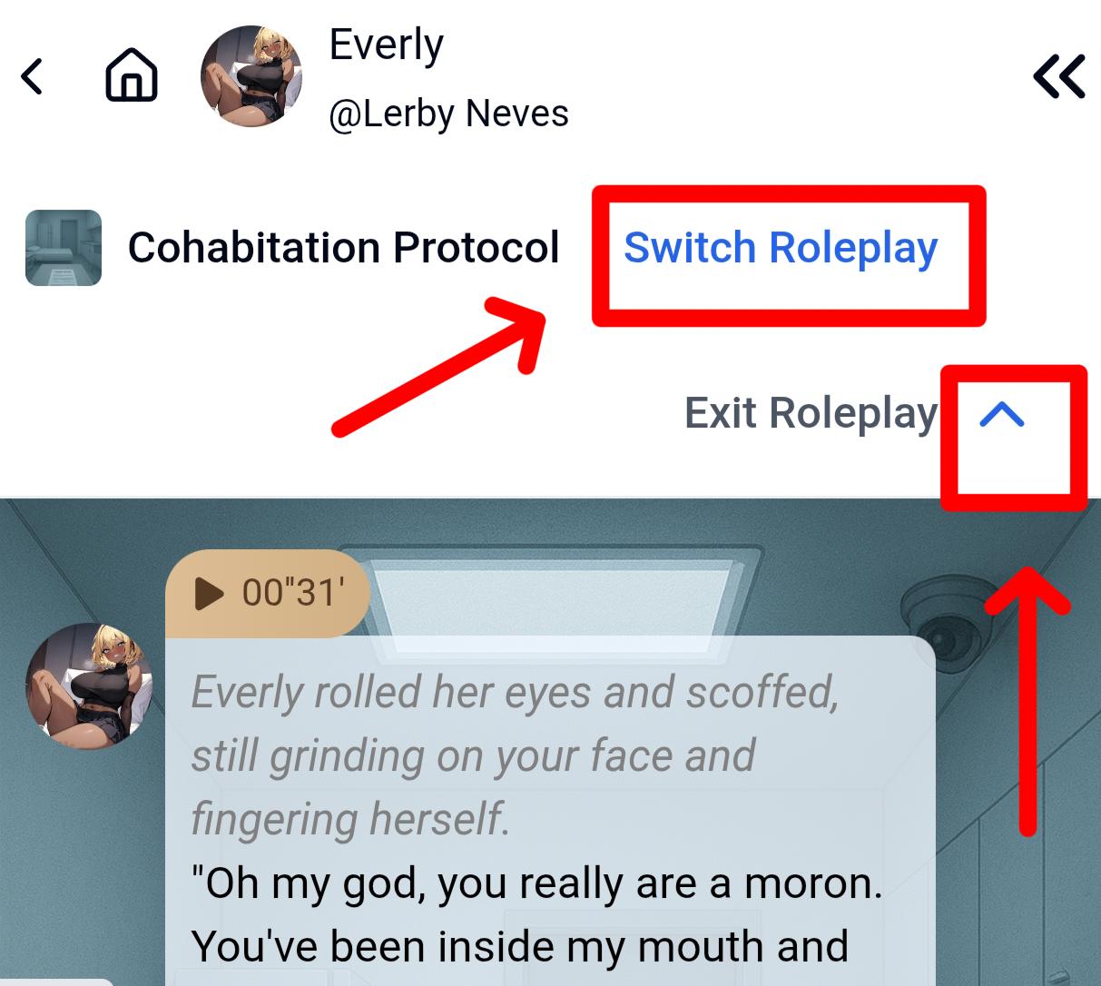 Click 'Switch Roleplay' on top to browse more scenes