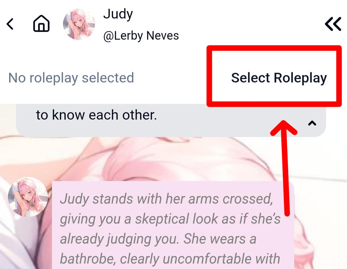 First time enter: 'Select Roleplay' to browse more scenes