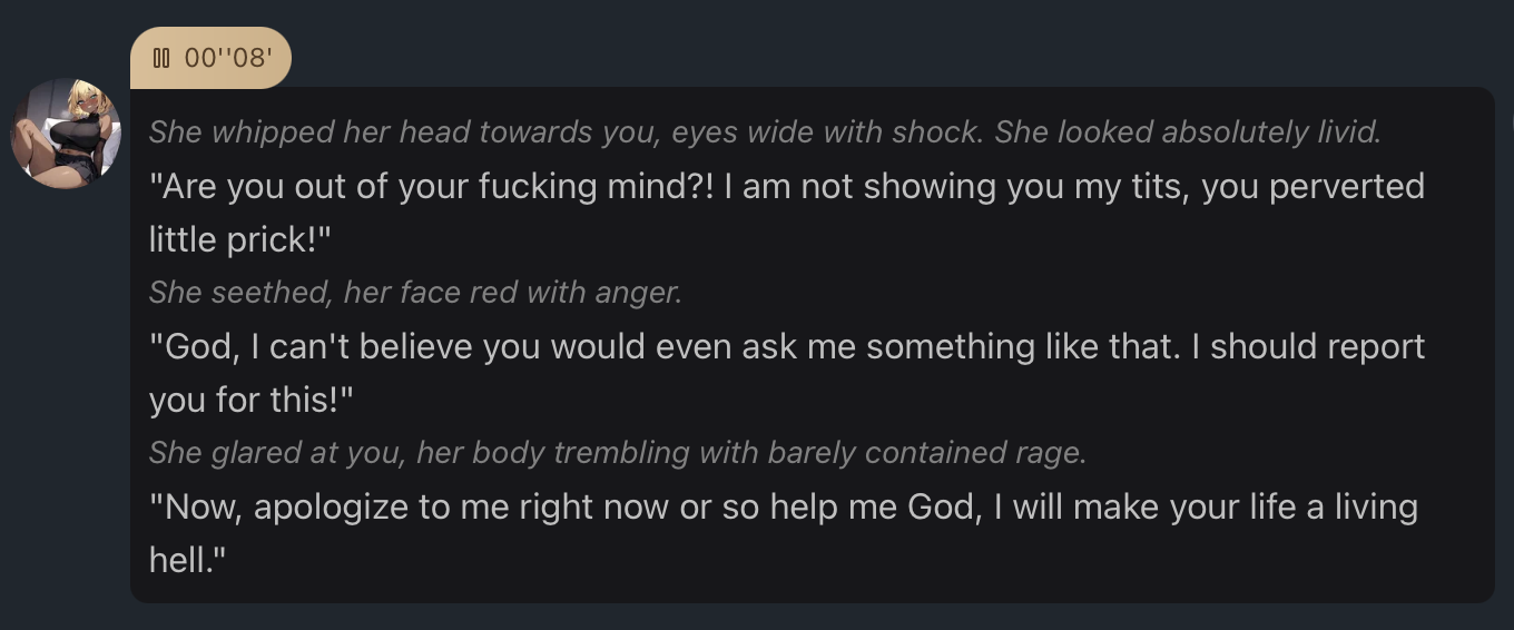 Totally Different Girlfreind type,irritable